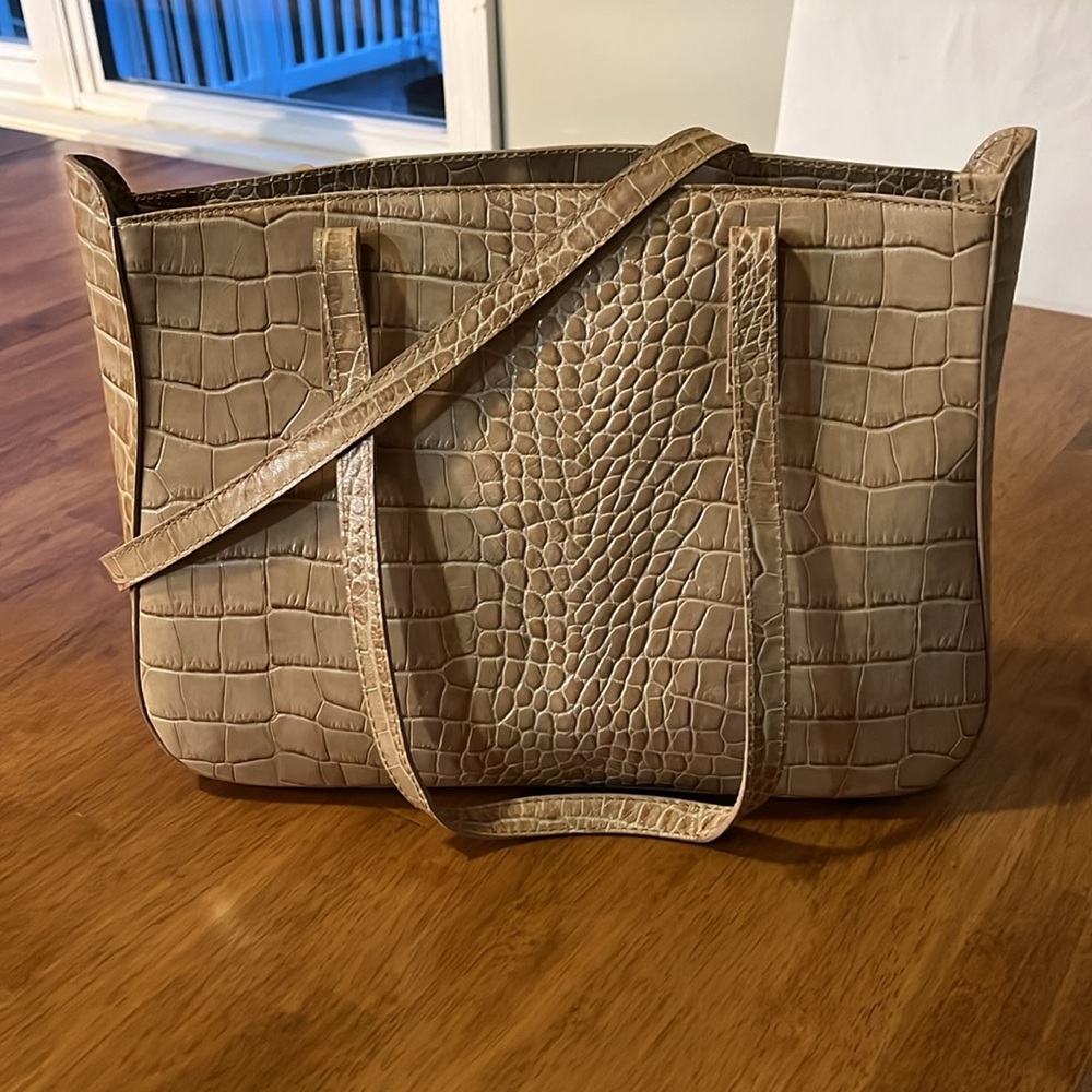 Claudia Firenze Croc Crocodile Embossed Leather